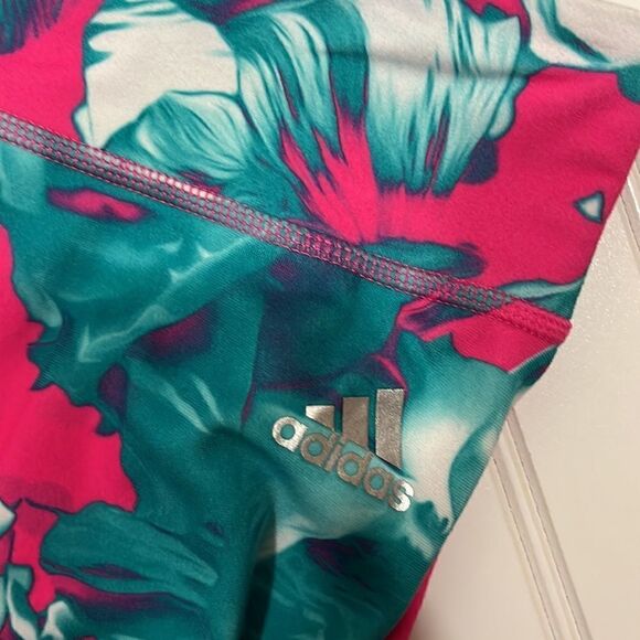 Adidas Climalite bright floral cropped leggings - Picture 2 of 4